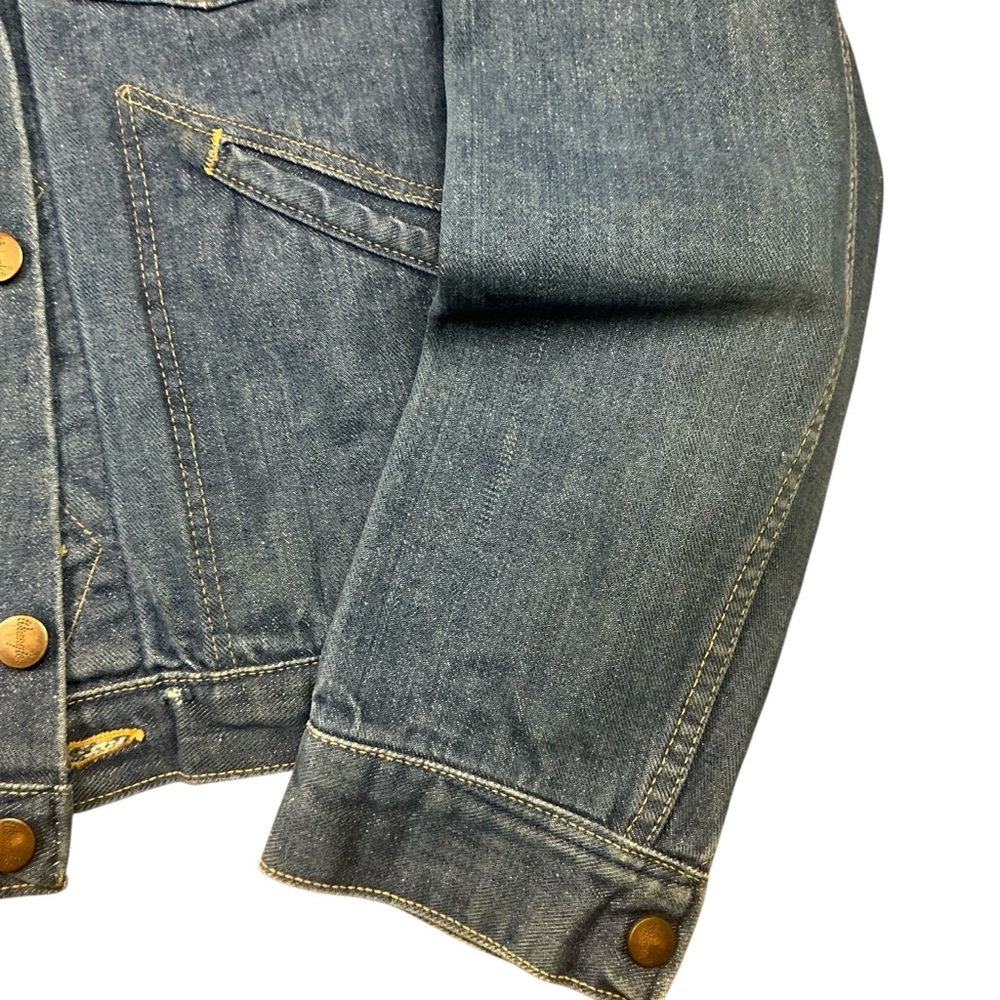 Vintage 60s Wrangler Selvedge button front denim jacket SZ Small USA made - Picture 6 of 10